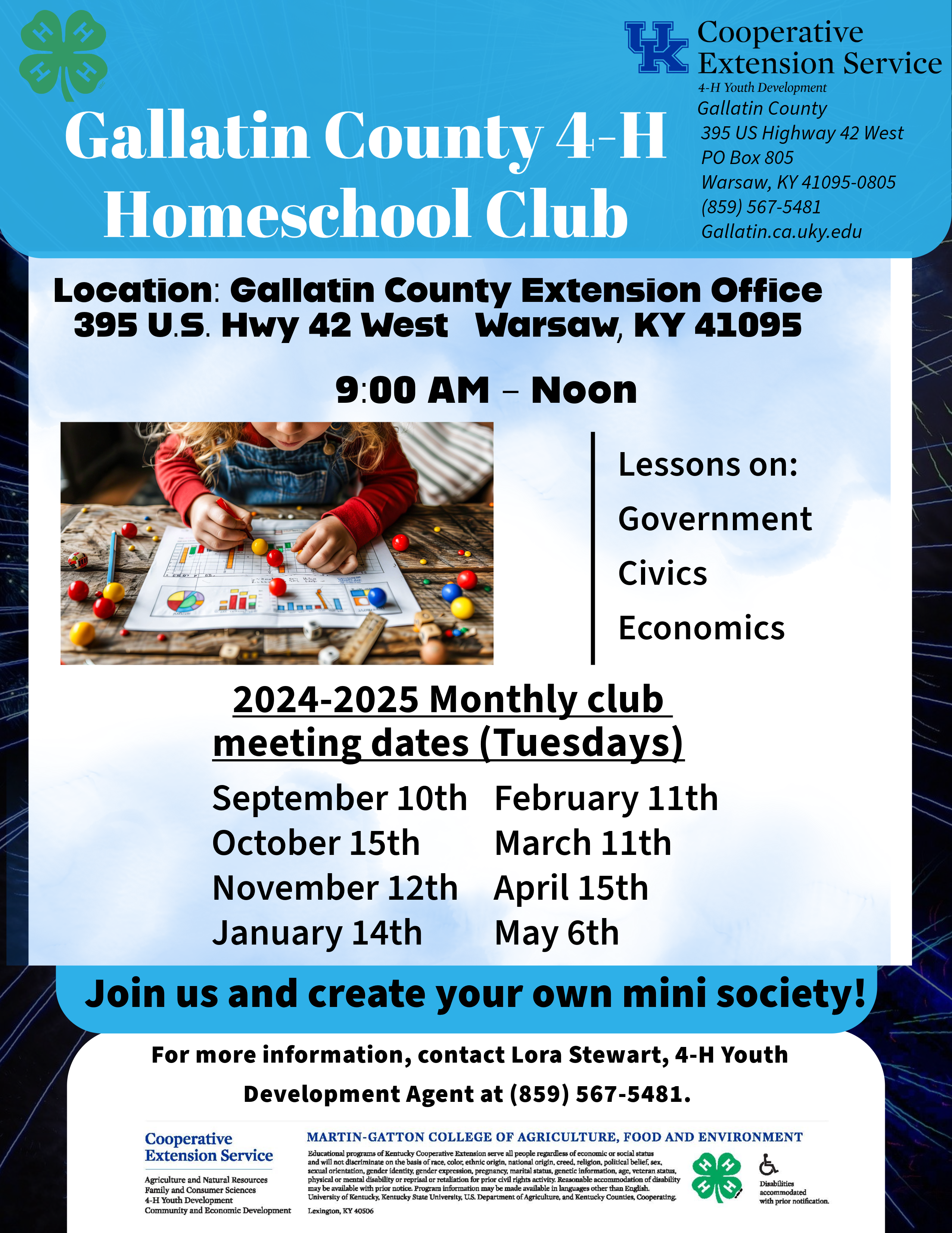 4-H Homeschool Club 2025